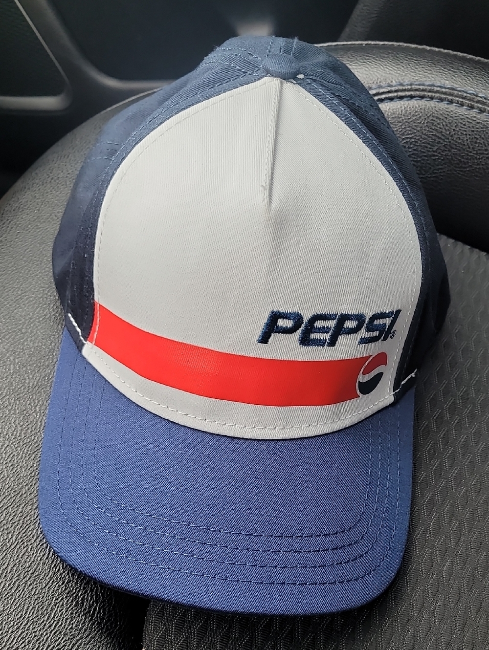 Pepsi Two-Tone Navy, White & Red Baseball Cap